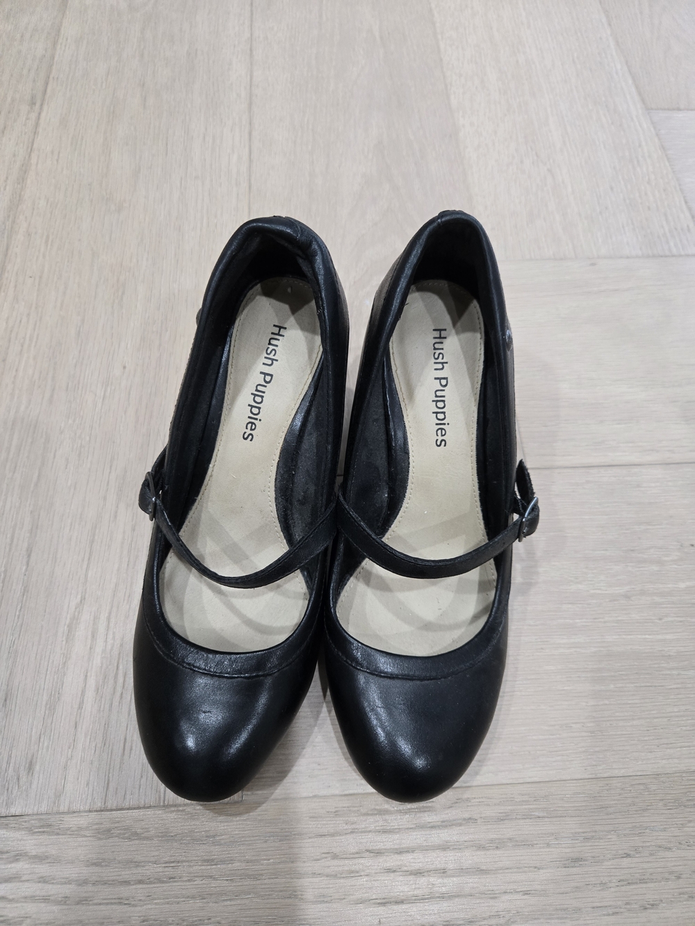 Hush Puppies Women's Black Mary Jane Pumps